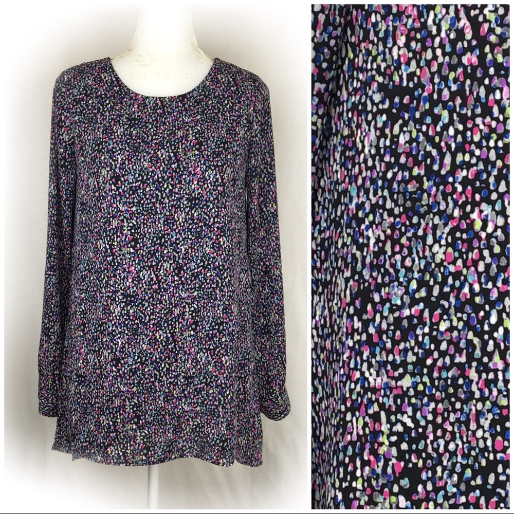 The Limited Splatter Print Asymmetric Tunic